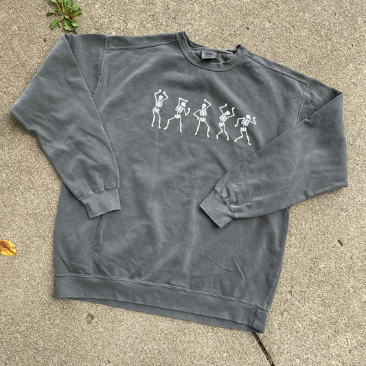 Dancing Skeletons Crewneck (Pepper)