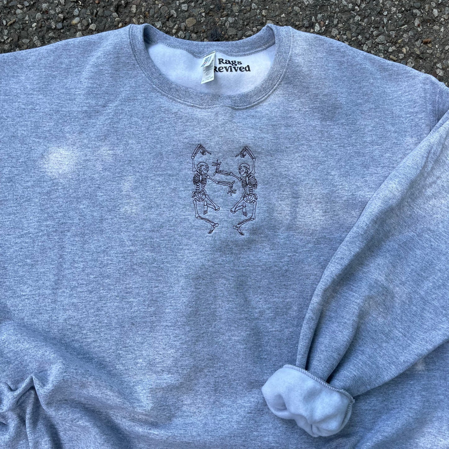 Embroidered Skeletons Crewneck