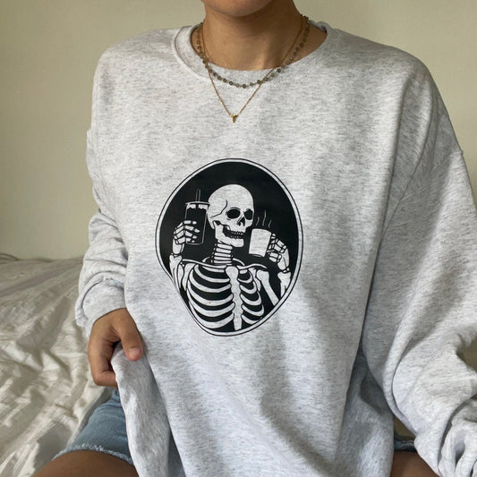 Skeleton Coffee Crewneck