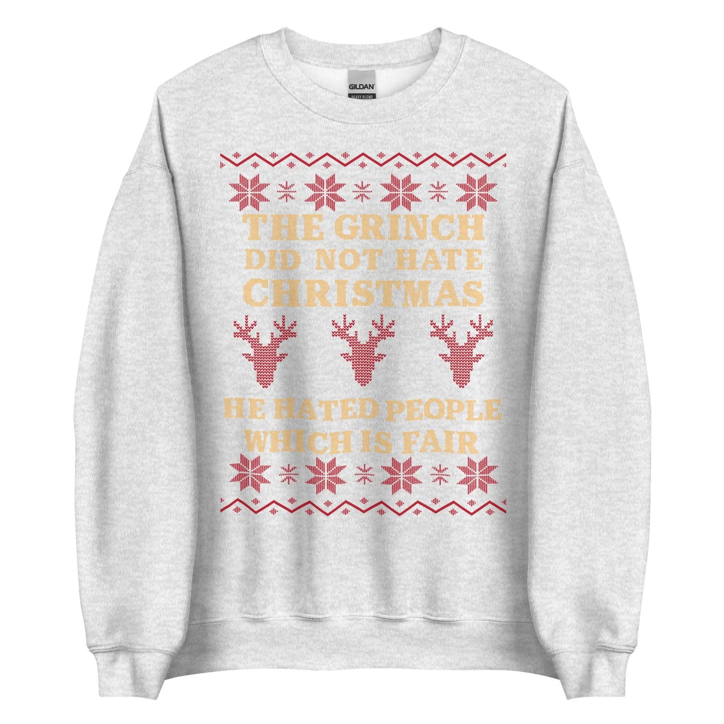 The Grinch Did Not Hate Christmas Crewneck
