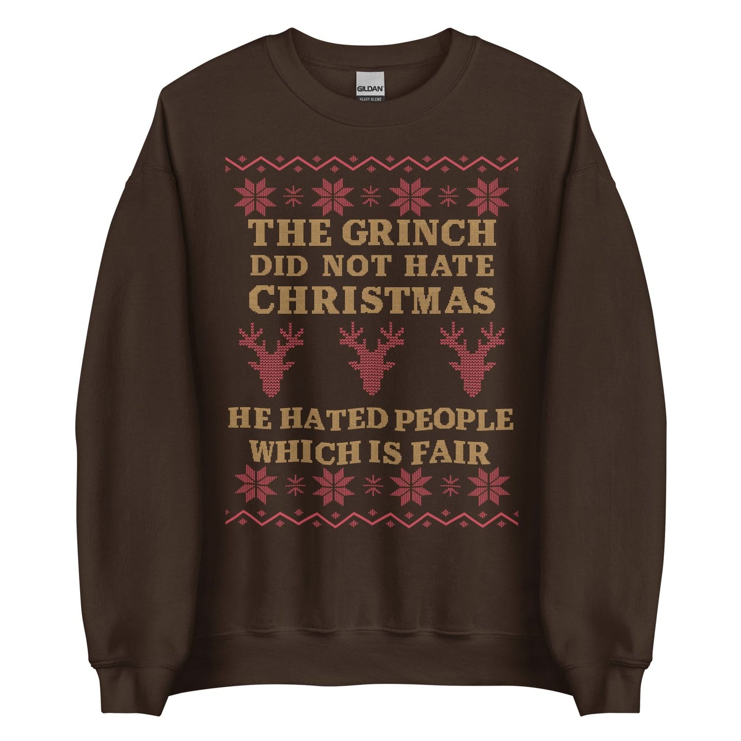 The Grinch Did Not Hate Christmas Crewneck