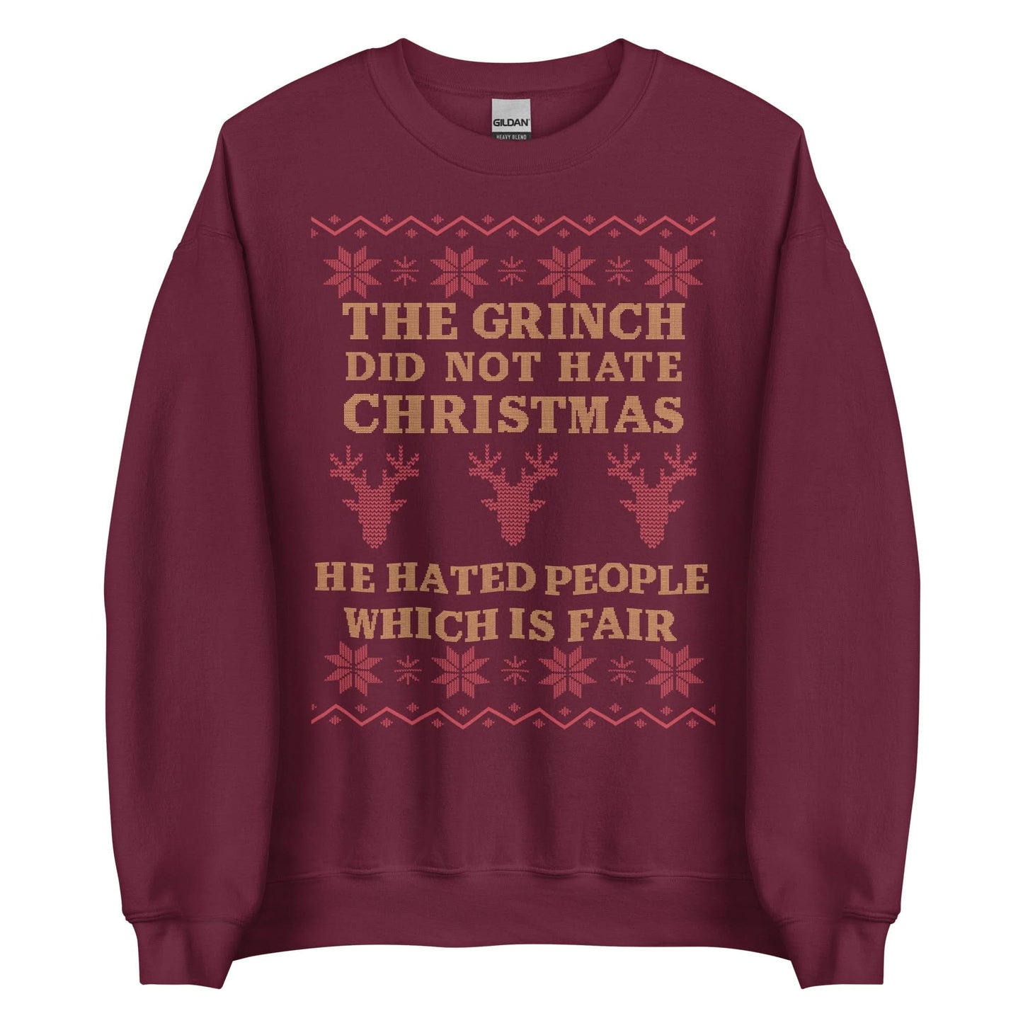 The Grinch Did Not Hate Christmas Crewneck