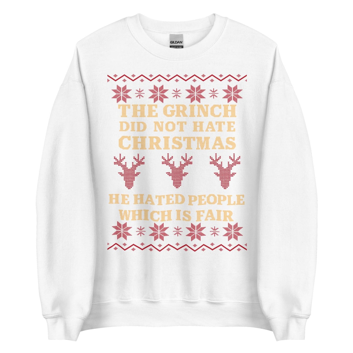 The Grinch Did Not Hate Christmas Crewneck